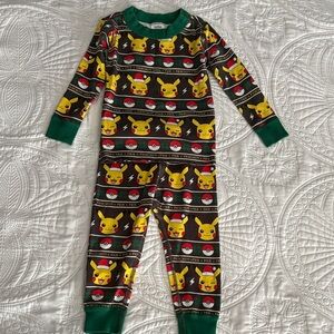 Hanna Andersson Pikachu Pajamas Organic Cotton Longjohn